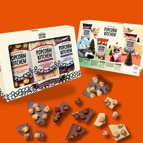 Chocolate-Coated Popcorn Bars