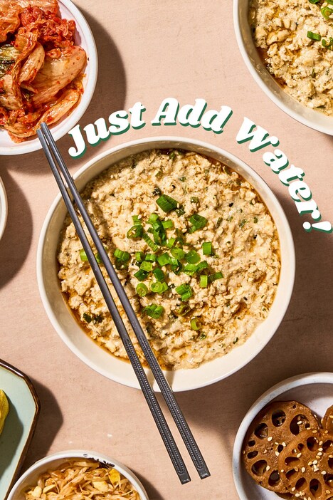 Korean-Style Savory Oatmeals