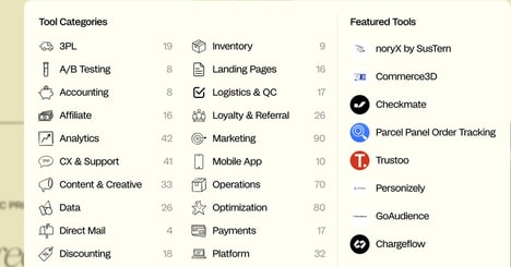 Ecommerce Tool Directories
