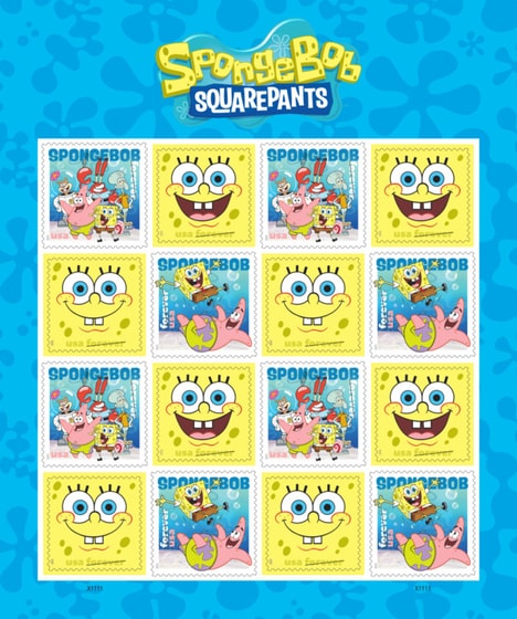 Cartoon-Inspired Postage Stamps