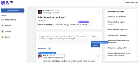 No-Code Community Builders