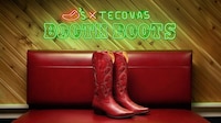 Dining-Seat-Inspired Cowboy Boots Image 1
