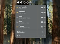 Minimalist Multi-Timezone Trackers