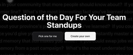 Standup Question Generators
