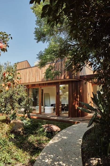 Illuminated Curved Home Extensions