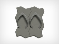 Concrete Brick-Themed Footwear Image 2