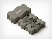 Concrete Brick-Themed Footwear Image 6