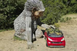 Upcycled Troll Statues Article Thubnail