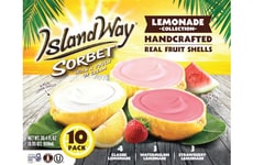Frozen Lemonade Sorbet Treats