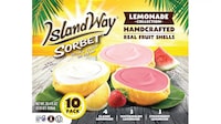 Frozen Lemonade Sorbet Treats
