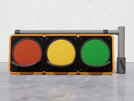 Traffic Light-Inspired Benches