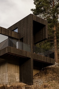 Slate-Clad Prefab Houses Image 1