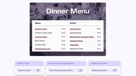 Menu Proofreader Tools