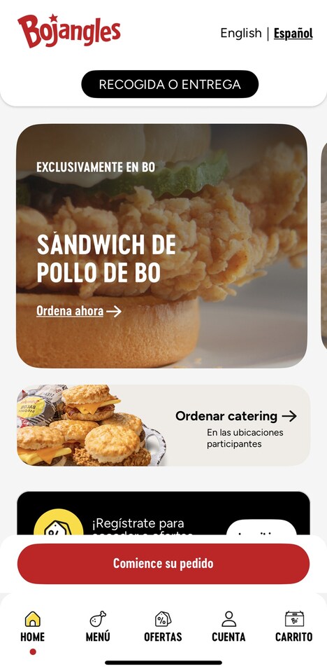 Spanish-Language In-App Ordering Options