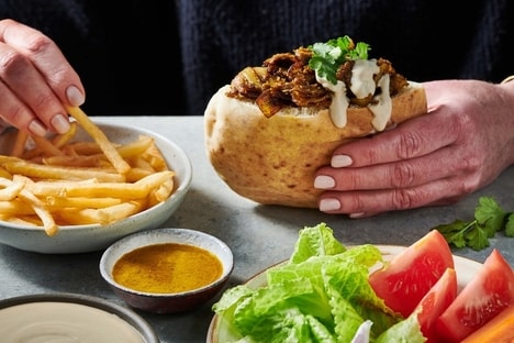 Plant-Based Protein Shawarmas