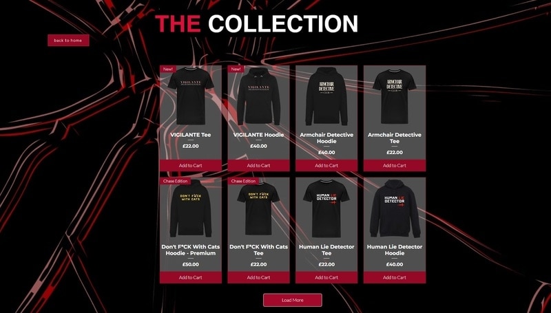 True Crime-Themed Apparel Shops