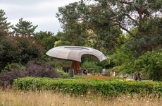 Mushroom-Like Wooden Pavilions