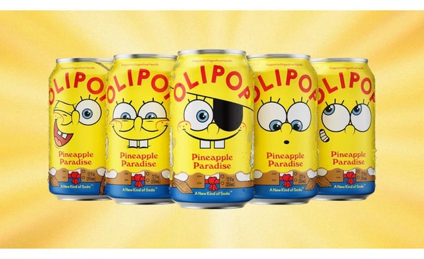 Cartoon-Branded Prebiotic Sodas