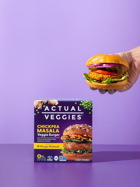 Chickpea Masala Veggie Burgers