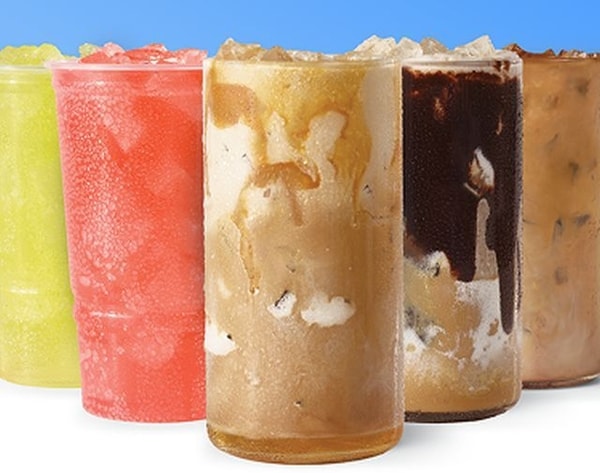 Icy Caffeinated QSR Drinks