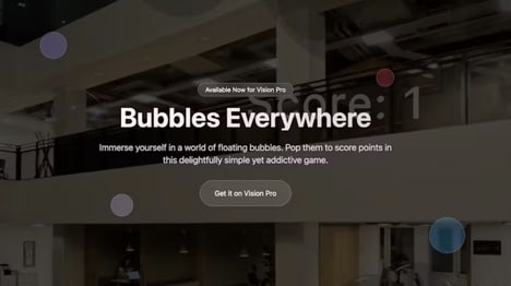 Spatial Bubble Games