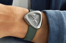 Hypnotic Triangular Timepieces