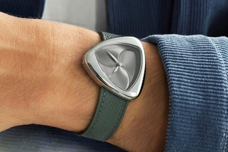 Hypnotic Triangular Timepieces
