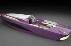 Modern Purple Yachts
