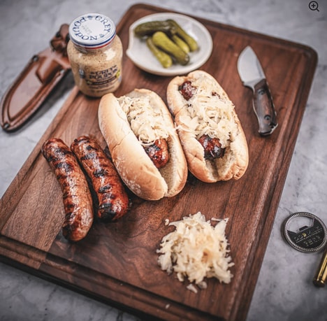Elevated German Sausages
