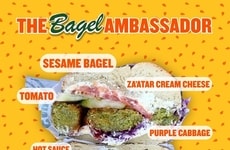 Falafel Bagel Sandwiches