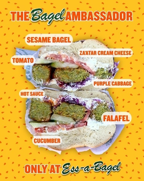Falafel Bagel Sandwiches