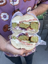 Falafel Bagel Sandwiches Image 2