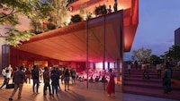 Bold Four-Story Cultural Complexes