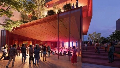 Bold Four-Story Cultural Complexes