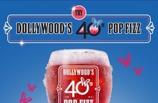 Pink-Hued Amusement Park Sodas