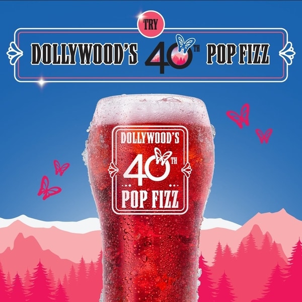 Pink-Hued Amusement Park Sodas