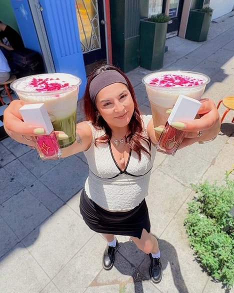 Glittery Vanilla Beverages