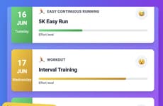 Personalized Training Apps