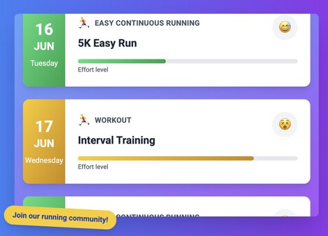 Personalized Training Apps