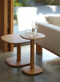 Sculptural Timber Tables Image 1