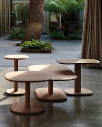 Sculptural Timber Tables Image 2