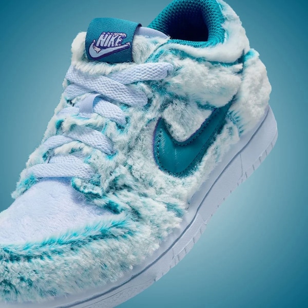 Fuzzy Blue Sneakers