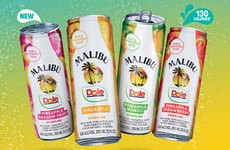 Sparkling Pineapple-Rum Cocktails