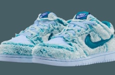 Fuzzy Winter-Themed Sneakers