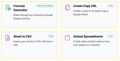 Online Sheet Tools