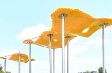 Algae Resin Pavilion Forms