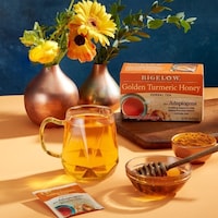 Adaptogen-Enhanced Golden Teas