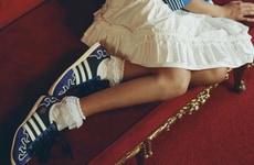 Flame-Themed Retro Sneakers