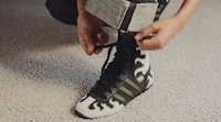 Flame-Themed Retro Sneakers Image 3