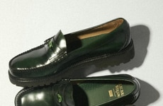 Gradient Tonal Leather Loafers